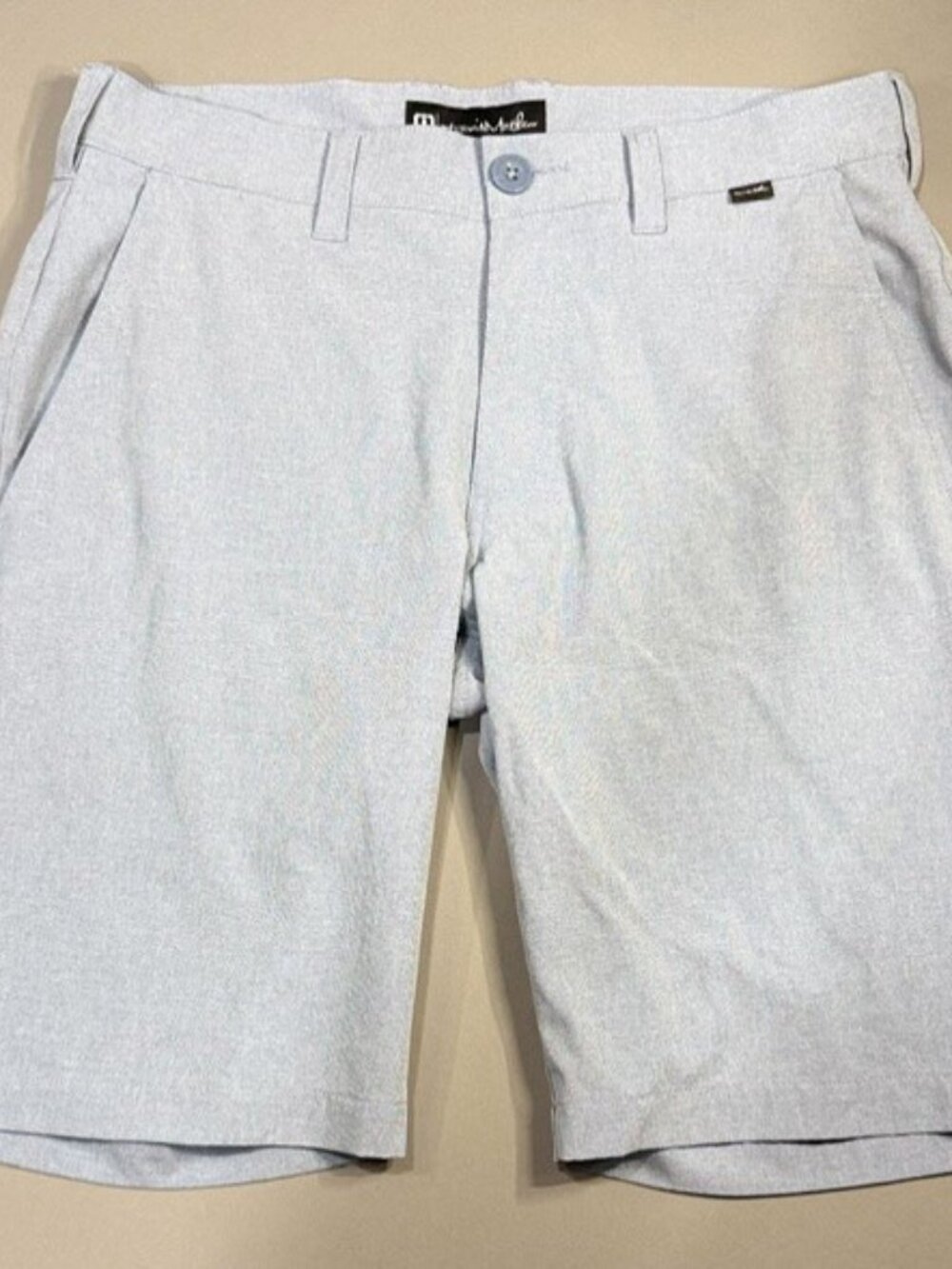 TRAVIS MATHEW Beck Shorts Blue Performance Stretch Size 30